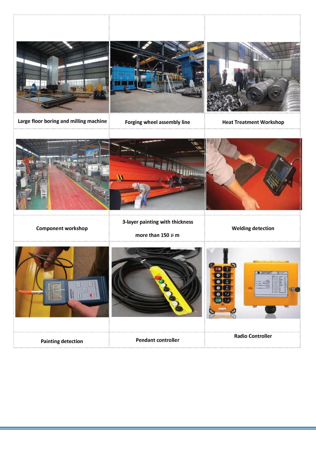Abroad 6ton Steel Rails Gantry Crane with Design Drawings