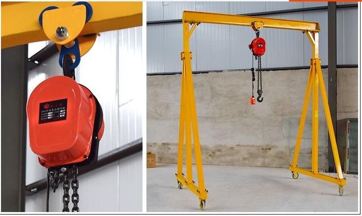 Mh Model Mini Mobile 5ton 10000bls Single Girder Gantry Crane