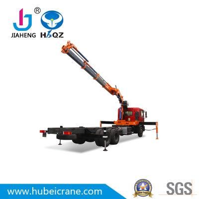 HBQZ Folding Boom Truck Mounted Crane Maximum Rated Load Capacity 12 Tons