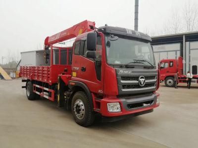 Factory Supply Foton 8t 8ton 10ton Knuckle Boom Truck Mounted Crane