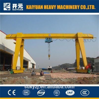 10t Electric Traveling Single Girder Portal Crane with Rope Hoist