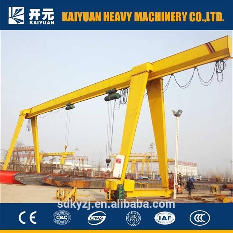 Kaiyuan Lifting Machine Single Girder Gantry Crane with Good Quality