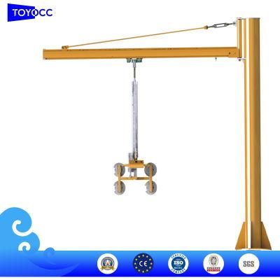 Vacuum Glass Lifter with Crane and Tracking for Glass Processing in Glass Factory