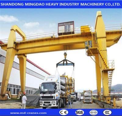 Mg Double Girder Gantry Crane with Electric Hoist and Hook Made in China