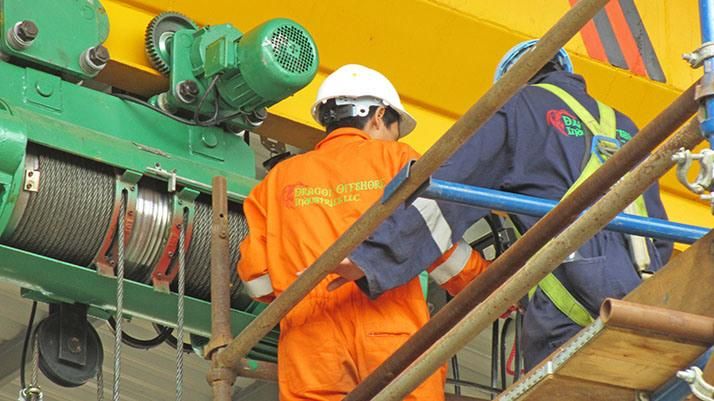 Workshop Using Single Girder Overhead Crane 5ton