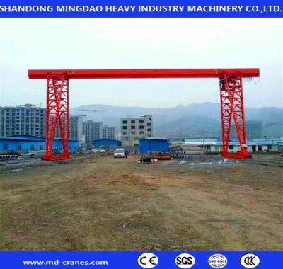 15ton Easy Operated Single Girder Gantry Crane with Electric Hoist