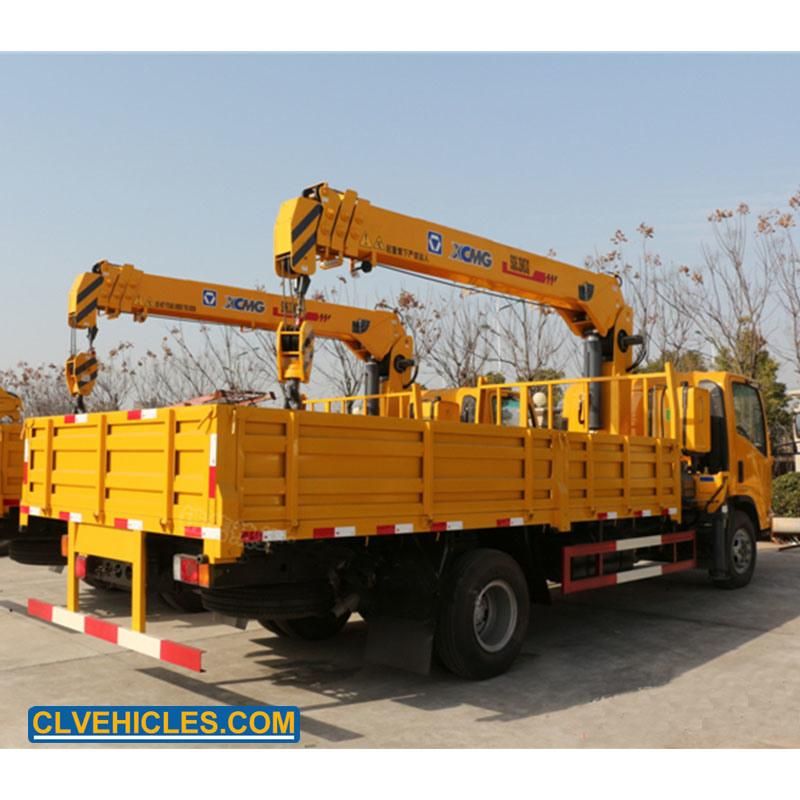 Elf 4X2 Telescoping Boom Hydraulic Crane with 10 Ton Boom Truck Crane Truck-Mounted Crane