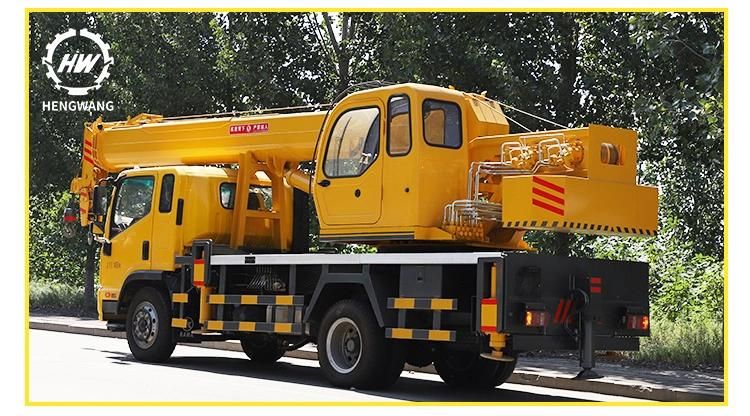 12 Ton Truck Crane Mounted Straight Boom Pickup Truck Lift Crane Heavy Crane Truck