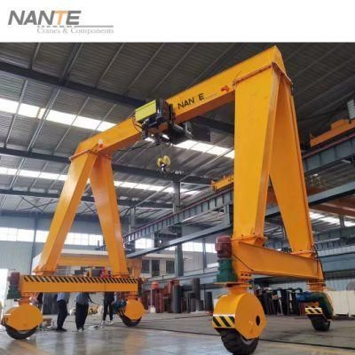 CE Certificated Rubber Tired Gantry Crane with Nwa-H Winch
