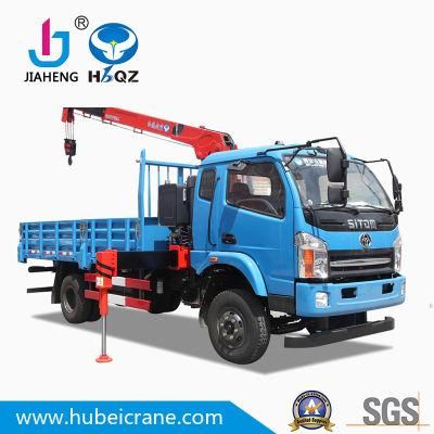 Crane manufacturer 4 Tons Telescopic Boom Truck Mounted Crane