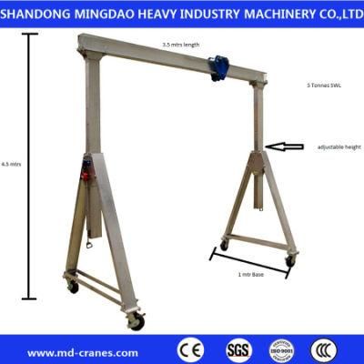 Good Package 3.5ton Mobile Mini Gantry Crane Price