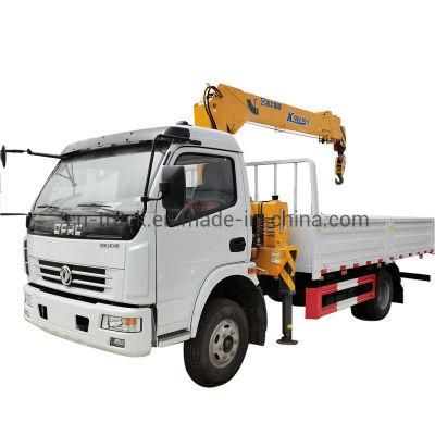 3ton 4ton 5ton 6ton Drop Side Truck with Boom Crane Dongfeng Crane Truck