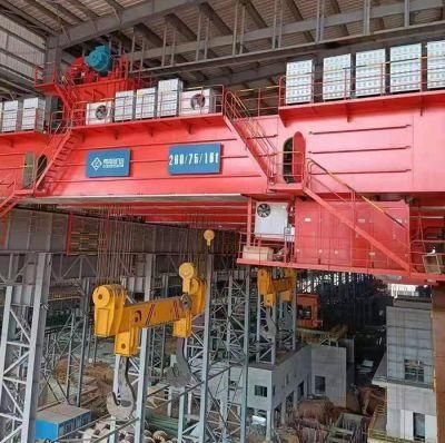 Heavy Duty Four Beam Yzs Model Electric Overhead Traveling Charging Crane for Steel Factory