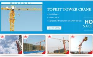 Qtz160 (TC6516) Tower Crane with Max. Load Capacity: 10t/ Boom: 65m