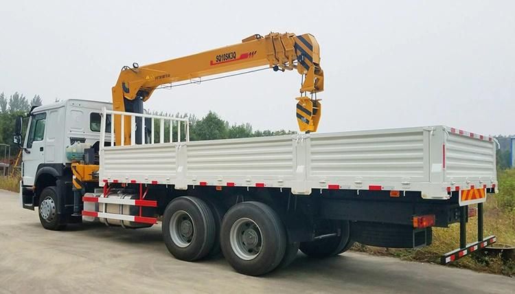 Chinese Sq10sk3q Straight Arm Crane 10 Ton Construction Telescopic Boom Truck Mounted Crane Price