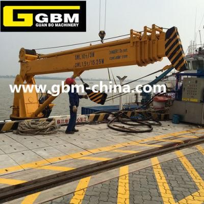 Ghe Telescopic Boom Ship Hydraulic Marine Deck Crane