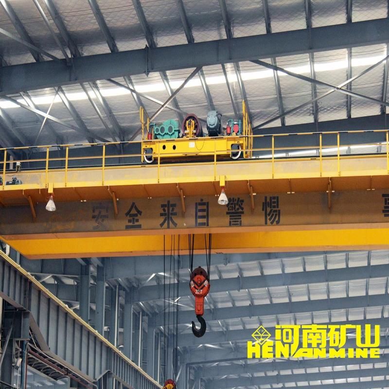 400t/80t Heavy Capacity Double Girder Hook Winch Overhead Bridge Crane