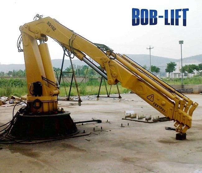 China Ariculated Boom Hydraulic Cargo Deck Boat Ship Loader Crane