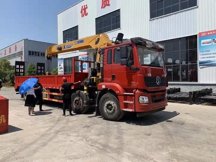 China New Factory Sales Shacman 8X4 12t 14t 16t 20t Truck Crane