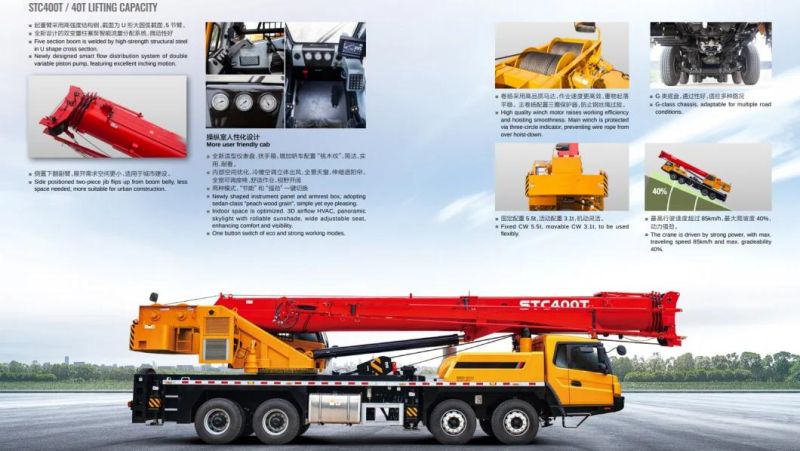 2022 Latest San/Y 40 Ton Stc400t 61m Mobile Boom Truck Crane