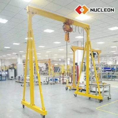 CE Approved 250kg~5000kg Manual/Electric Control Mobile Portable Gantry Crane