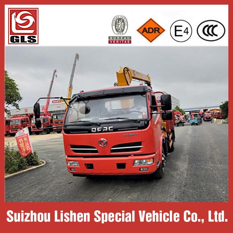 Dongfeng 4X2 3.2ton Small Truck Mounted Crane, Truck with Crane on Sale