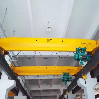 Germany Technicial 10ton 5ton Single Girder Overhead Bridge Crane with Trolley