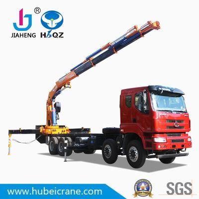 Construction Knuckle Boom Truck Mounted Crane 20 Ton Truck Loader Crane SQ400ZB6 HBQZ Knuckle Truck Mounted Crane Factory Supplier