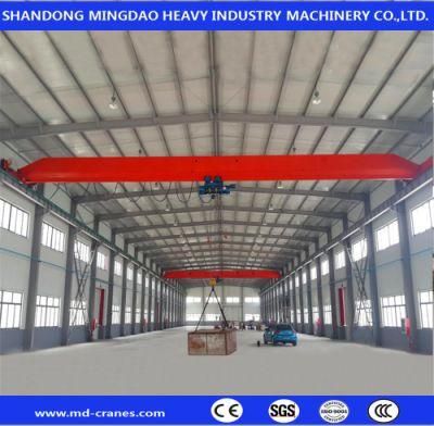 Export Mingdao 10t Single Girder Overhead Crane with Bus Bar to Saudi Arabia Customer