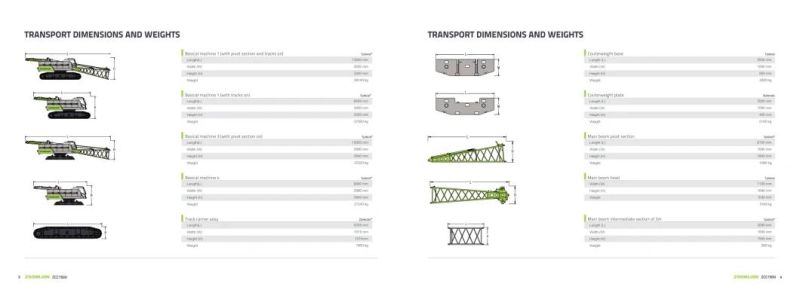 Zoomlion Zcc750V New Product 75 T Crawler Crane with Lattice Boom