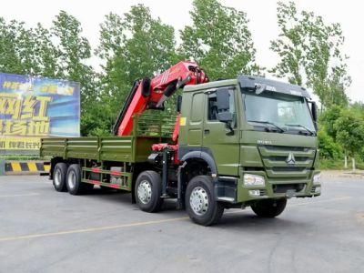 China HOWO Cheap Price with High Quality 14tons 16tons 20tons Construction Service Truck with Crane