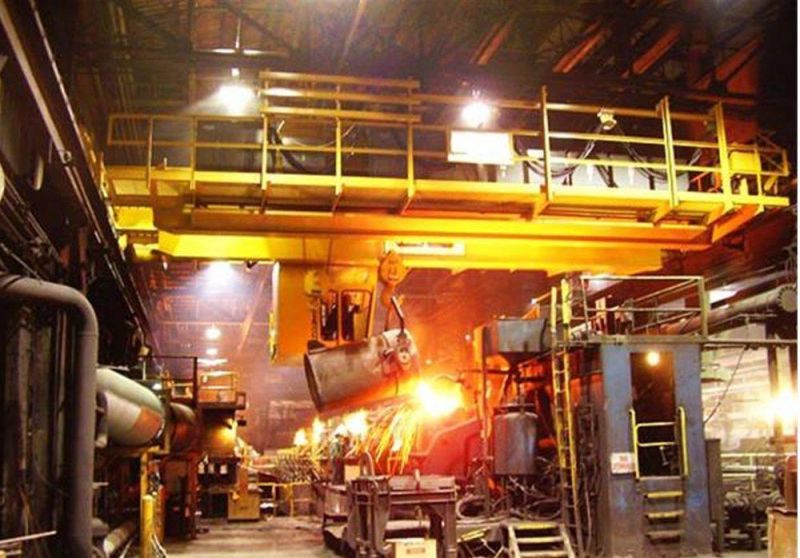 5ton-500ton Heavy Duty Double Girder Overhead Crane Metallurgy Fountry Casting Crane Used in The Steel Factory with High Temperature