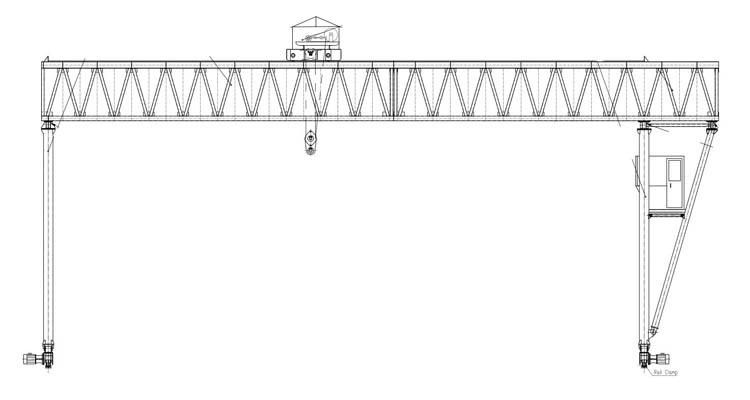 60t Precast Beam Precast Bridge Double Girder Gantry Crane