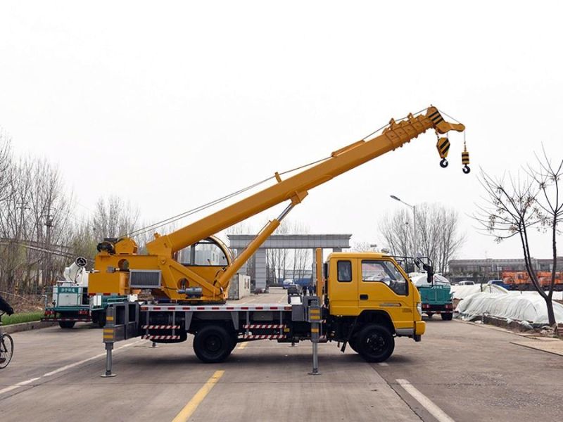 Foton 4X2 10tons 12tons Auto Mobile Telescoping Boom Aerial Platform Car Cranes Truck-Mounted Crane Lorry-Mounted Crane