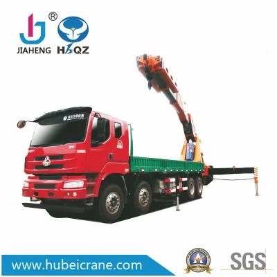 Factory Direct 90 Tons Heavy Duty HBQZ knuckle Boom Truck Mounted Crane For Promotion