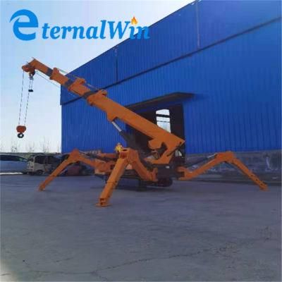 China Supplier 3ton Crawler Spider Crane with Basket for Manlift