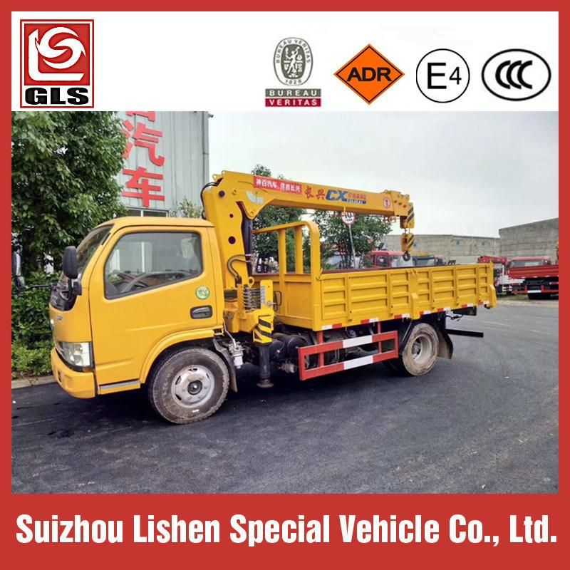 3/4/5 Ton Mini Truck Mounted Crane Telescopic Boom Truck with Crane