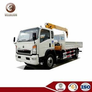 HOWO 3.2ton 4ton 360 Degree Rotation Cargo Truck Mounted Crane Boom Lorry Mounted Crane Truck Price