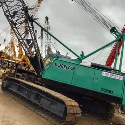 Used Kobelco 7050 Crawler Crane / 50ton Crawler Crane Made in Japan