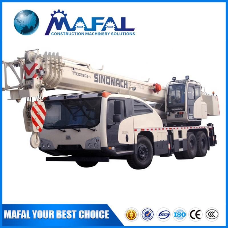 Terex 25 Ton Sinomach Mobile Telescopic Boom Truck Lift Crane