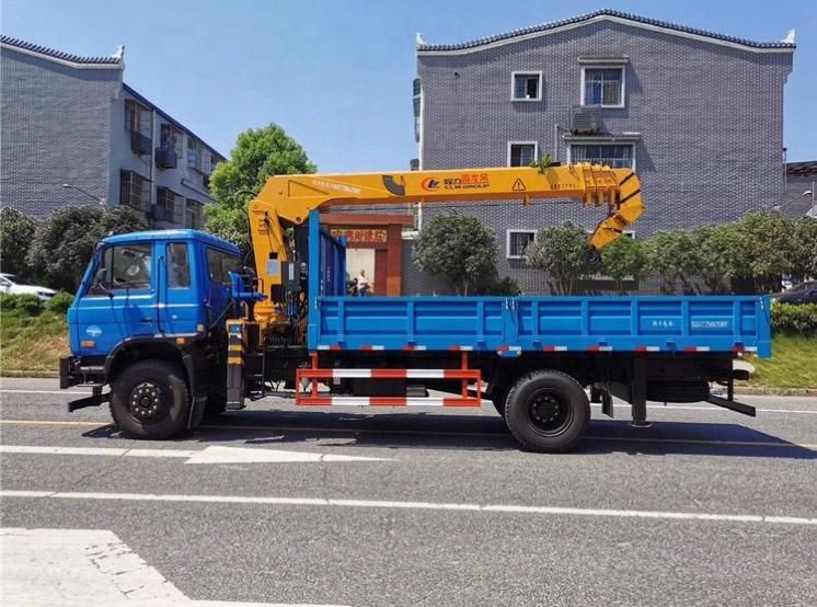 Dongfeng 6X6 All Wheel Drive Mobile Truck Mounted Knuckle Boom Crane for Sale