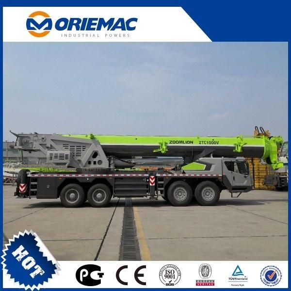 Lifting Construction Machinery Zoomlion 100 Ton Hydraulic Boom Mounted Mobile Truck Crane Ztc1000V