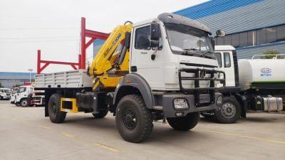 Beijing Benz Truck Cranefolding Boom Crane 8t 10t 12t 4X2 Heavy Duty Truck Mounted Crane Mobile Crane Lorry-Mounted Crane Truck