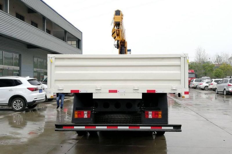 Knuckle Boom 3 Ton Hydraulic Isuzu Cargo Flatbed Truck Mounted Crane for Sale