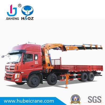 Good quality SQ400ZB4 20 Ton Knuckle Boom Container Lifting Cargo truck Cranes