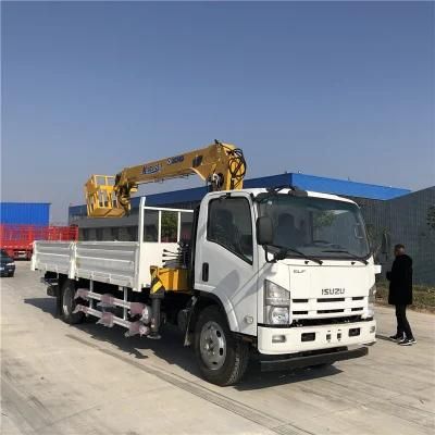 Isuzu New Design 8 Tons to 10 Tons Telescoping Boom Truck Mounted Crane for Sale