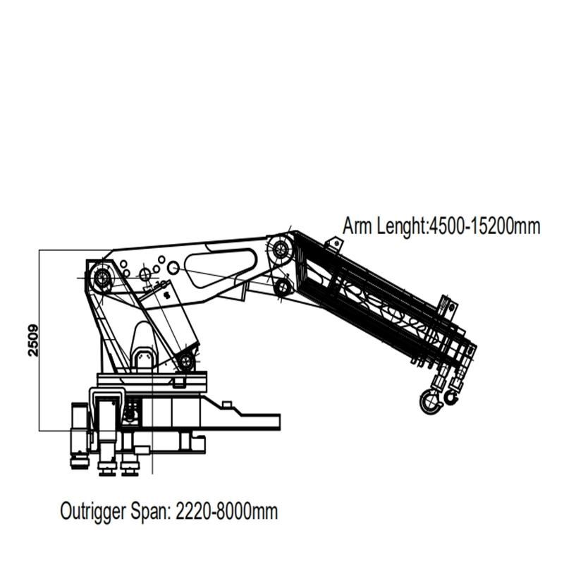 HBQZ 90 ton knuckle boom truck mounted crane strong manufacturer (SQ1800ZB6)