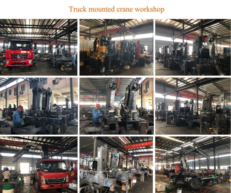 6-8m Remote Control Lifting and Lighting System with 1ton 2ton Utility Service Crane Truck