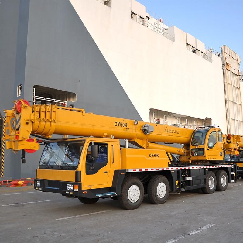 Mobile Crane 50 Ton Crane Mobile with 5 Section Booms on Sale Qy50kd