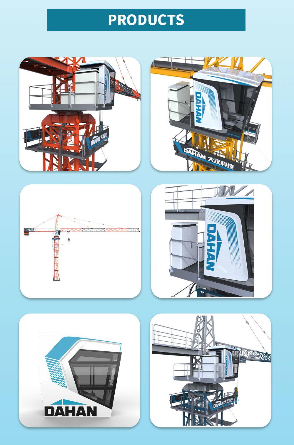 Chinese Supplier Dahan Technology Construction Machinery Tower Cap Tower Crane 8 Tons-50 Tons